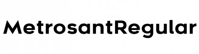 Metrosant Regular  font caratteri gratis
