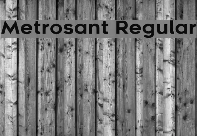 Metrosant Regular Example 2