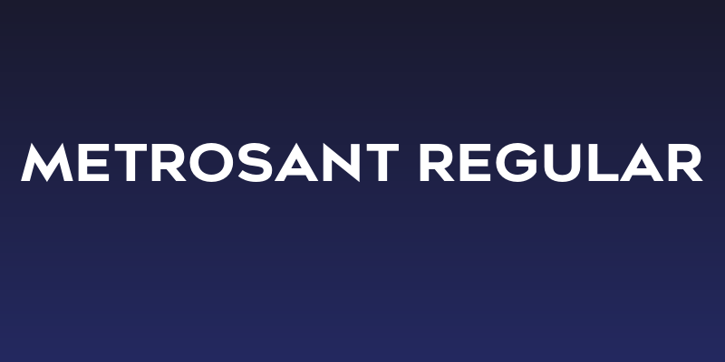 Metrosant Regular Social Header