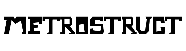 Metrostruct Font