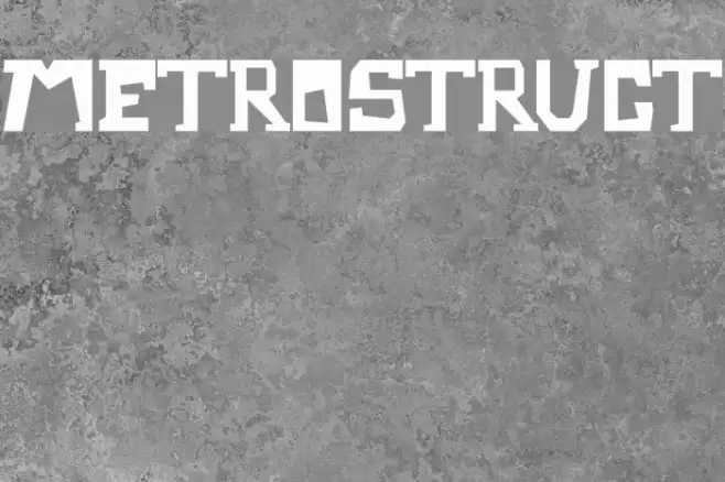 Metrostruct Font examples