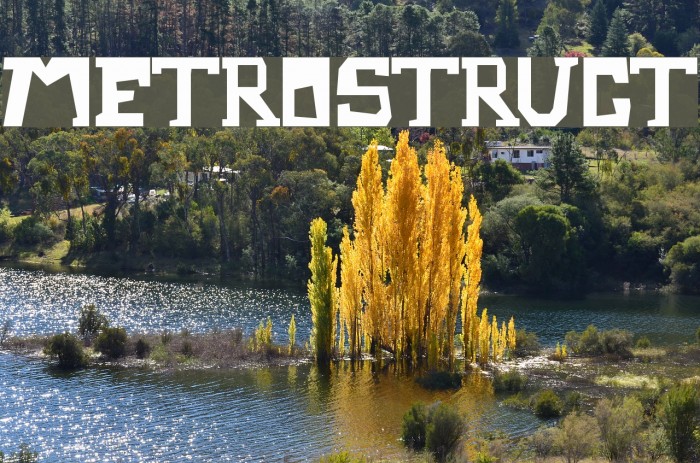 Metrostruct Font examples