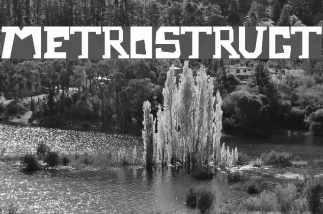 Metrostruct Font examples