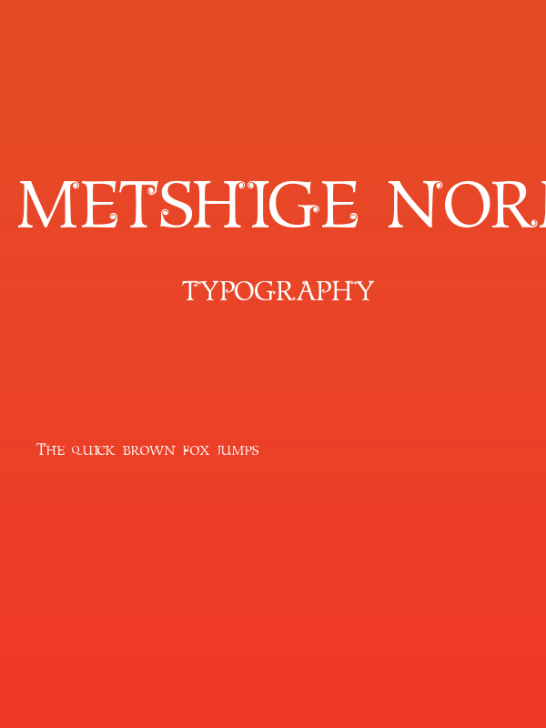 Metshige Normal Poster