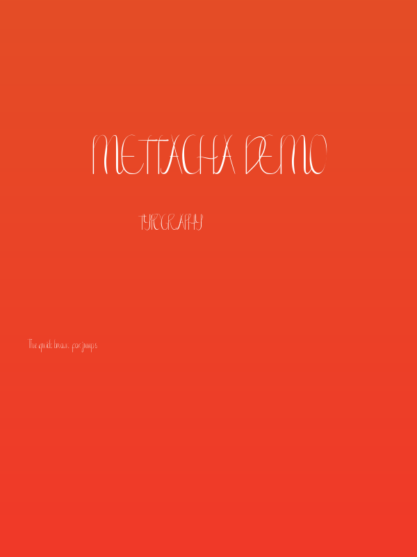 Mettacha Demo Poster