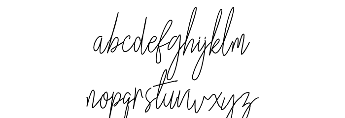 Mettallion Signature Font LOWERCASE