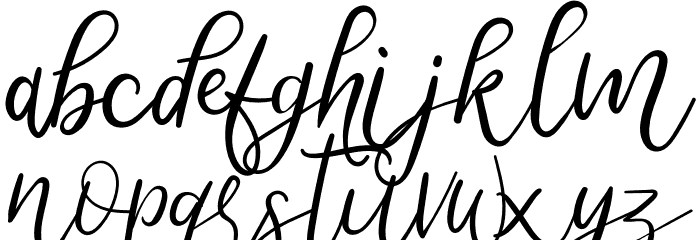 Metteora Font LOWERCASE