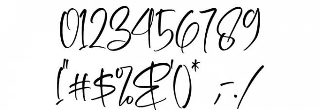 Metteorid Font OTHER CHARS