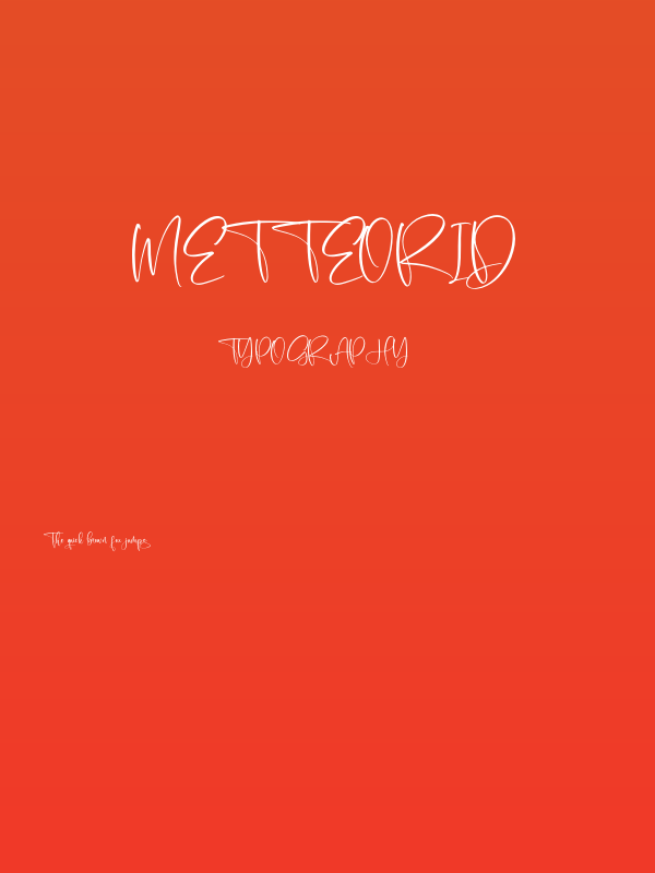 Metteorid Poster