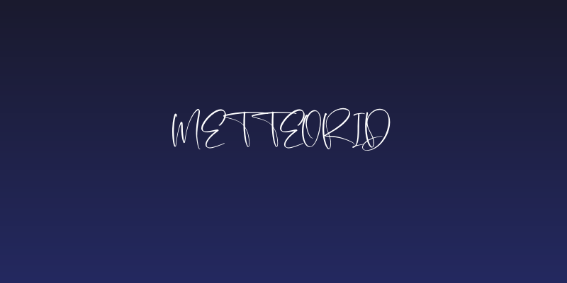 Metteorid Social Header