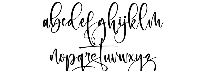 Metteorid Font LOWERCASE
