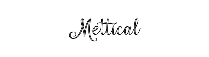 Mettical  免费字体下载