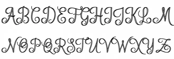 Mettical Schriftart Groß
