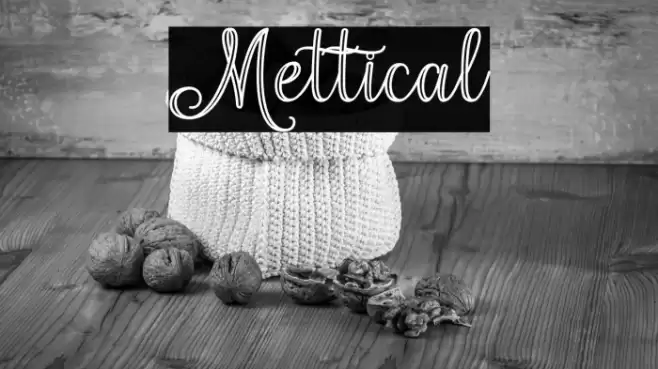 Mettical Font examples