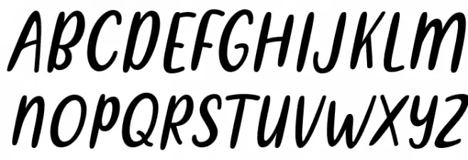 Metultah-Italic 字体 大写