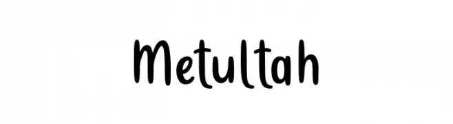 Metultah  Frei Schriftart Herunterladen