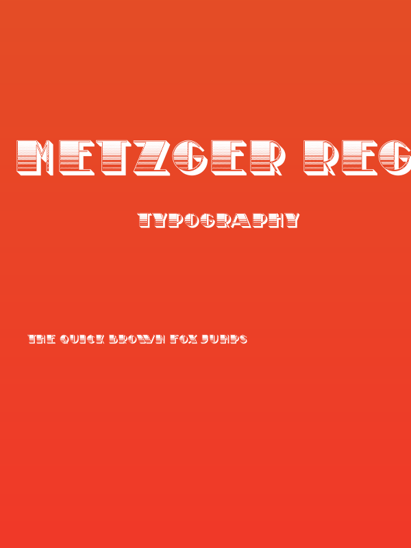 Metzger Regular Poster