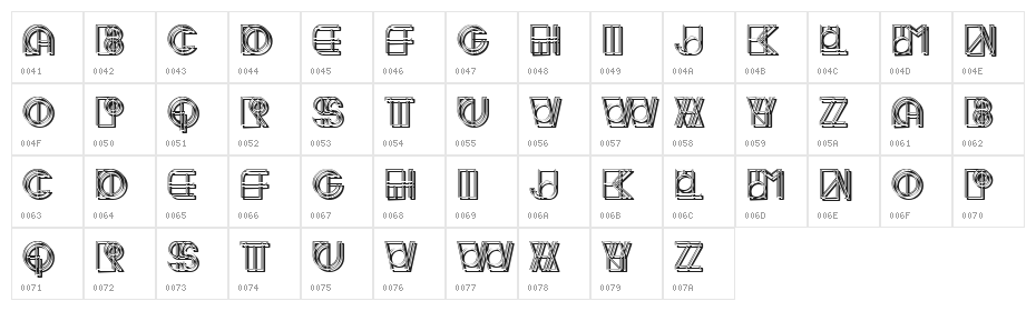 Meute Regular Character Map