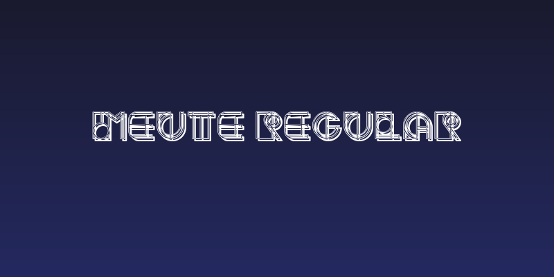 Meute Regular Social Header