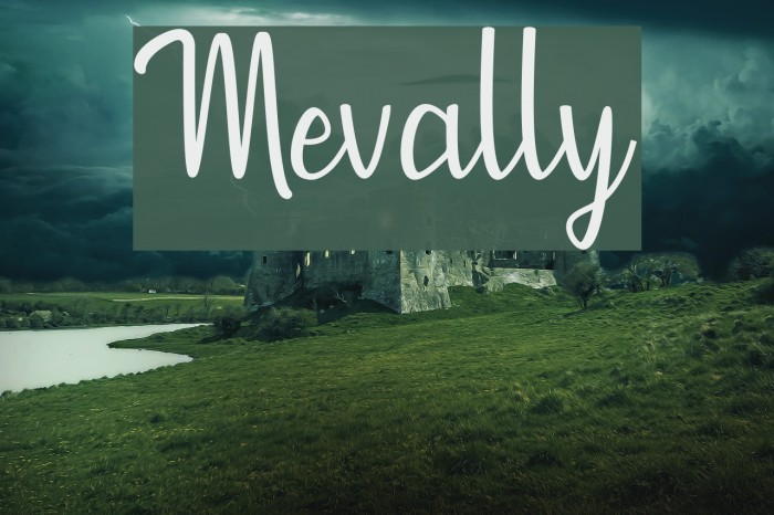 Mevally Font examples