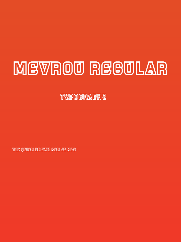 Mevrou Regular Poster
