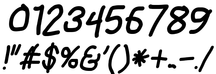 Mew? Black Italic Font OTHER CHARS
