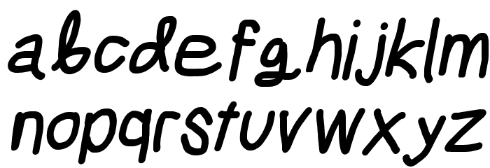 Mew? Black Italic Font LOWERCASE