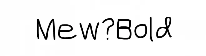 Mew? Bold  Descarca Fonturi Gratis