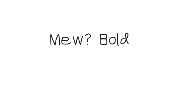 Mew? Bold Logo