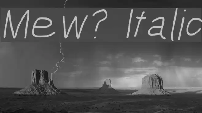 Mew? Italic Example 3