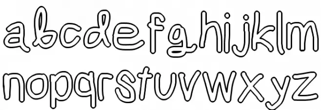 Mew? Outline Fonte MINÚSCULAS