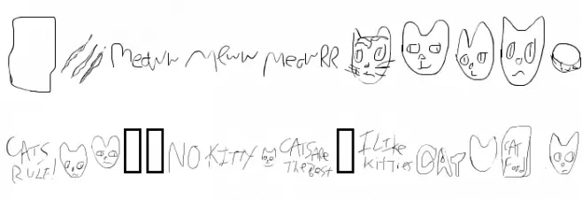 Mew Too CatDings Font OTHER CHARS
