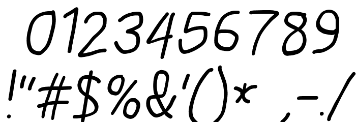 MewTooHand Bold Condensed Italic Font OTHER CHARS