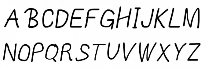 MewTooHand Bold Condensed Italic Fonte MAIÚSCULAS