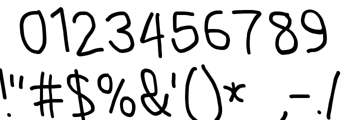 MewTooHand Bold Condensed Leftalic Font OTHER CHARS