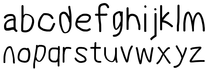 MewTooHand Bold Condensed フォント 小文字