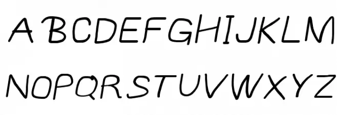 MewTooHand Bold Wide Italic 字体 大写