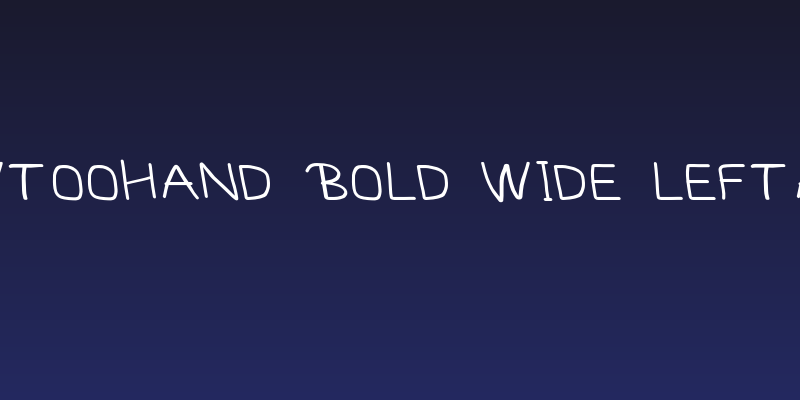MewTooHand Bold Wide Leftalic Social Header