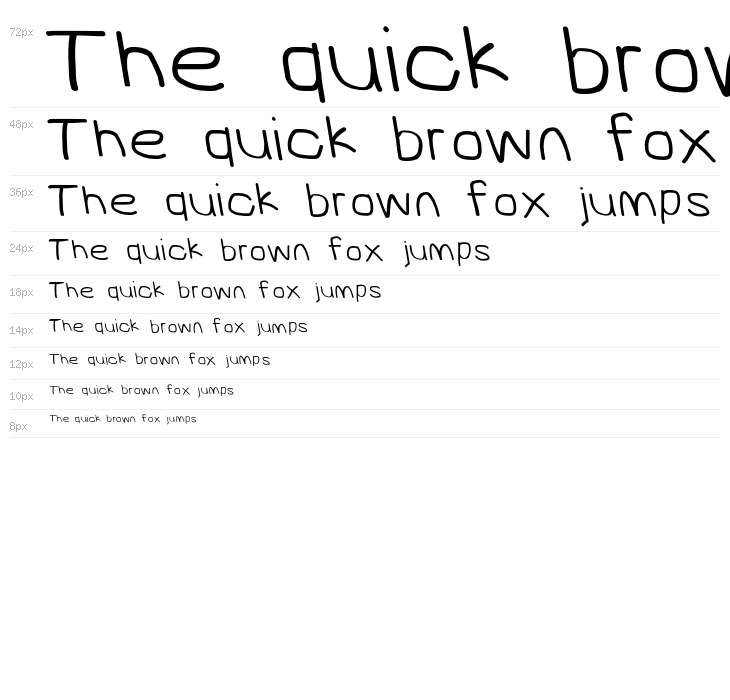 MewTooHand Bold Wide Leftalic Waterfall