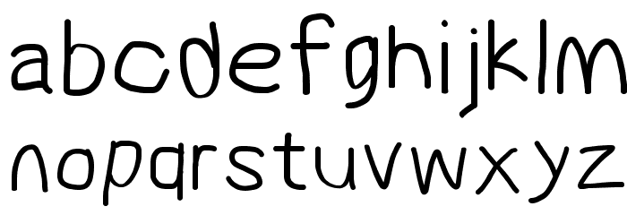 MewTooHand Bold Font LOWERCASE
