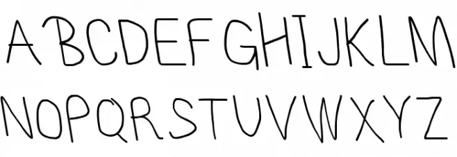 MewTooHand Condensed Leftalic 字体 大写
