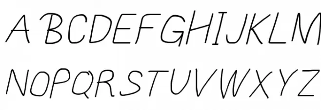 MewTooHand ExtraItalic Fuentes MAYÚSCULAS