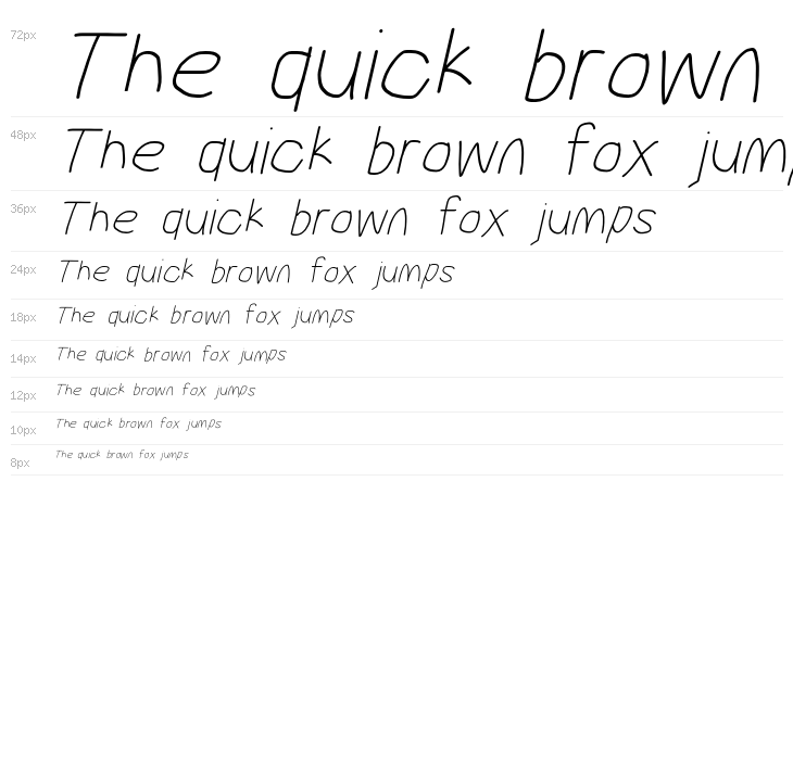 MewTooHand ExtraItalic Waterfall