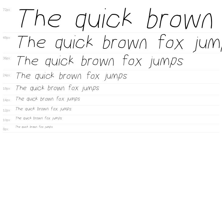 MewTooHand Italic Waterfall