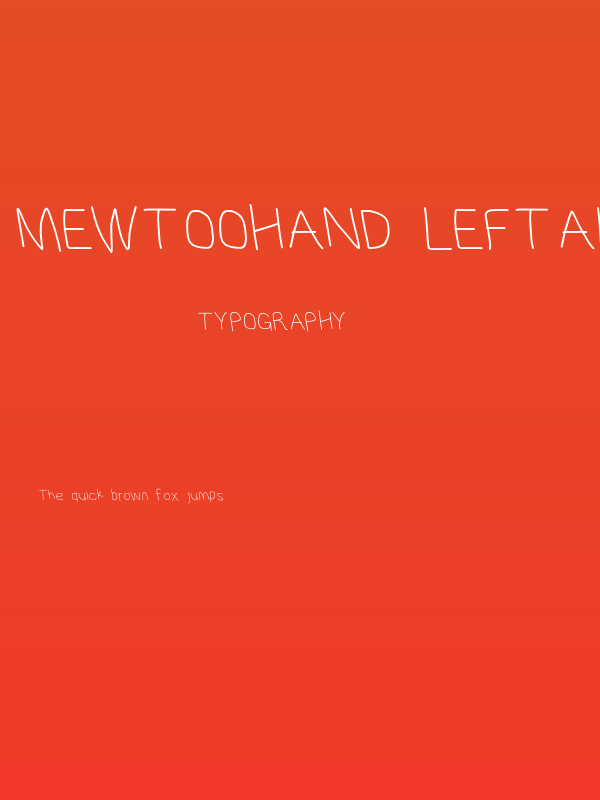 MewTooHand Leftalic Poster