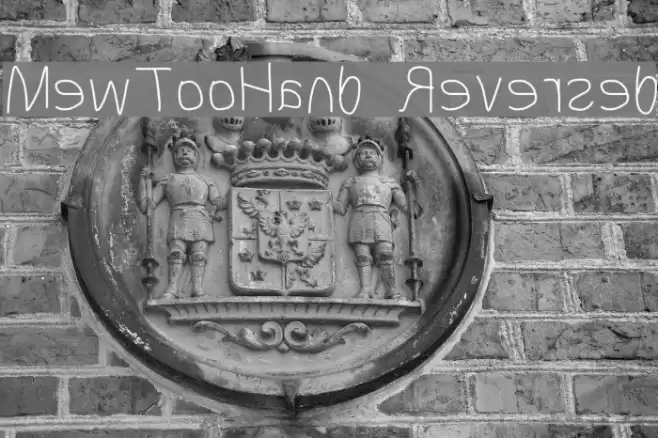 MewTooHand Reversed Font examples