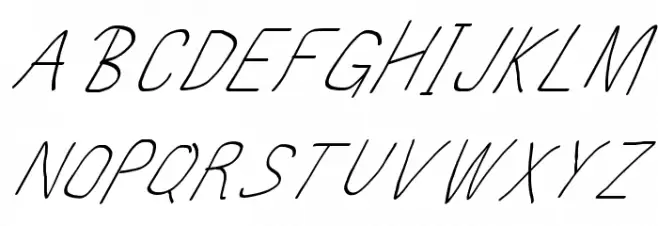 MewTooHand UltimateItalic Condensed خط أحرف كبيرة