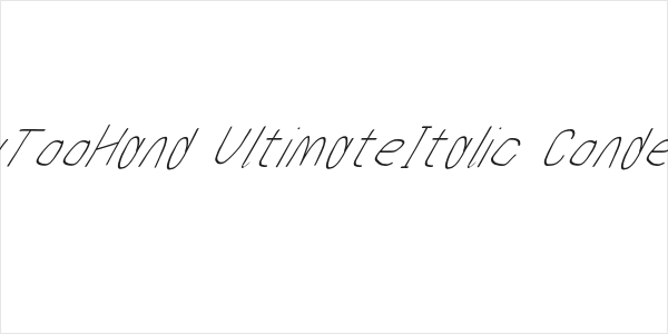 MewTooHand UltimateItalic Condensed Logo