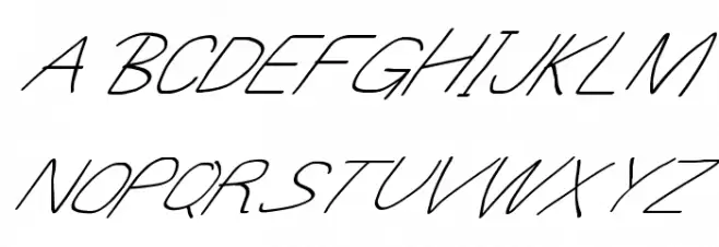 MewTooHand UltimateItalic Wide Polices MAJUSCULES