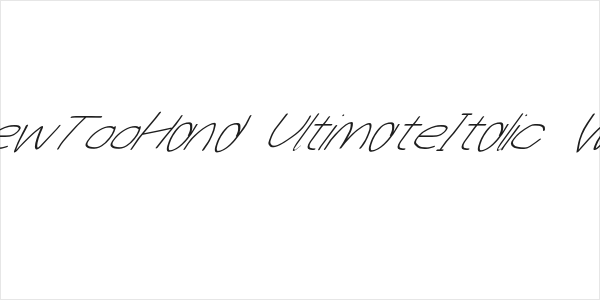 MewTooHand UltimateItalic Wide Logo